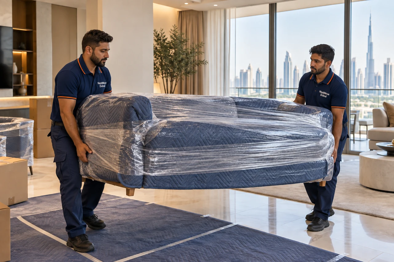 Furniture Moving service scene in Dubai